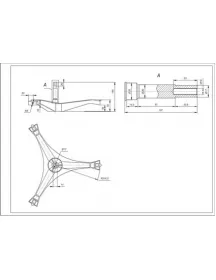 Крестовина барабана для стиральной машины Samsung DC97-15182A L=107mm