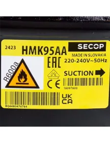 Компресор для холодильника SECOP (DANFOSS) HMK95AA R600a 167W (з пусковим реле ZAF-5)