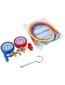 Манометрический коллектор 2-вентильный XM-R536G R-134 (R-22 R-404 R-12) + шланги 3шт