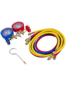 Манометрический коллектор 2-вентильный XM-R560G R-22 (R-12 R-502) + шланги 3шт