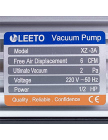 вакуумный насос LEETO XZ-3 (1 ступень/170 л/мин) вакуумный насос LEETO XZ-3 (1 ступень/170 л/мин)