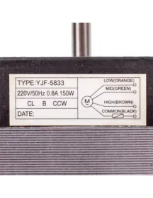 Двигатель (мотор) для вытяжки YJF-5833 150W, 220V (L штока=34mm)