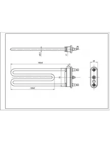 Тен для пральної машини Samsung DC47-00006M TPD 180-SG-1900 Kawai L=180mm 1900W (керамічний) Тен для пральної машини Samsung DC47-00006M TPD 180-SG-1900 Kawai L=180mm 1900W (керамічний)
