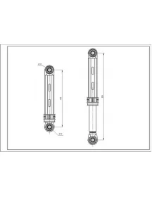 Амортизатор бака для пральної машини Samsung ANSA DC66-00421A 80N L=160-255mm D отвору=10mm Амортизатор бака для пральної машини Samsung ANSA DC66-00421A 80N L=160-255mm D отвору=10mm
