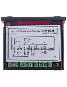 Контролер Elitech ETC-974 (мікропроцесор 2 датчика) 220V 8A Контролер Elitech ETC-974 (мікропроцесор 2 датчика) 220V 8A