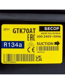Компрессор для холодильника SECOP (DANFOSS) GTK70AT R134 205W (с пусковым реле ZCF-Р) Компрессор для холодильника SECOP (DANFOSS) GTK70AT R134 205W (с пусковым реле ZCF-Р)
