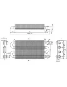 Теплообменник первичный для газового котла Hermann Thesi, Micra 2, Italtherm City Plus, Time 24 кВт H015005000