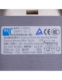 Двигун для пральної машини автомат Hisense HK2128254 UWM55-50-2 300W 15000RPM 220-240V 2.5A Двигун для пральної машини автомат Hisense HK2128254 UWM55-50-2 300W 15000RPM 220-240V 2.5A