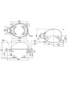 Компрессор SECOP (DANFOSS) NL8.4CLX R404а/R507а 370W (с пусковым реле)