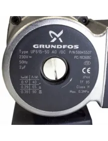 Насос циркуляционный в сборе Grundfos UP 15-50 90 Вт для газового котла Beretta Super Exclusive R…