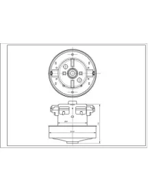 Двигун для пилососа VCM034 IRMATECH MOTOR D=130/84 mm H=34/114 mm 1400 W 230 V