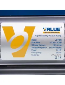 Вакуумный насос Value VE-115 (1 ступ./57 л/мин.)