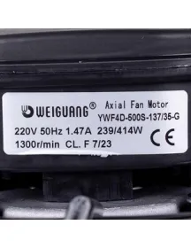 Осевой вентилятор Weiguang YWF4D-500S-137/35-G 380V 1300rpm 6570 м³/ч Осевой вентилятор Weiguang YWF4D-500S-137/35-G 380V 1300rpm 6570 м³/ч