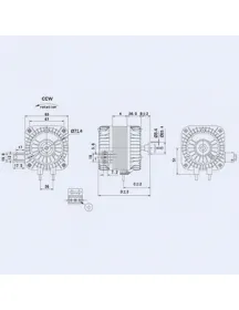 Двигун обдуву Weiguang YZF 34-45-18/26 34W 220V 1300rpm 1210 м3/год Двигун обдуву Weiguang YZF 34-45-18/26 34W 220V 1300rpm 1210 м3/год