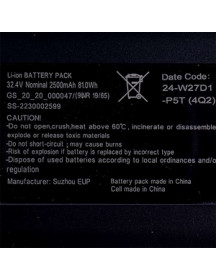 Акумулятор для акумуляторного пилососа Tefal ZR009702 32.4V Li-Ion Акумулятор для акумуляторного пилососа Tefal ZR009702 32.4V Li-Ion