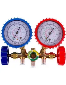 Манометрический коллектор 2-вентильный СТ-536G (R12 R22 R404 R134) + шланги 3шт.x900мм